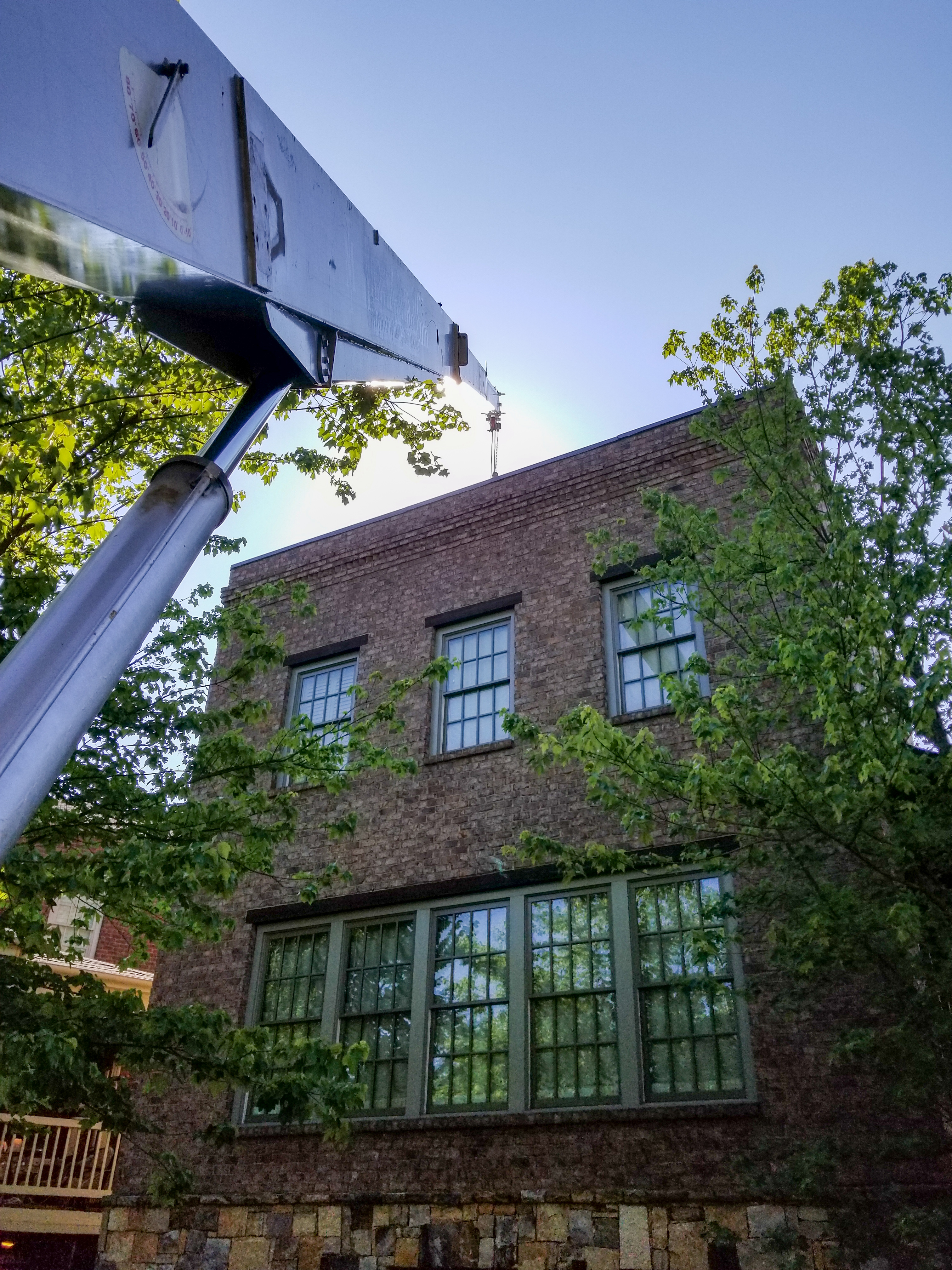 Early morning HVAC work