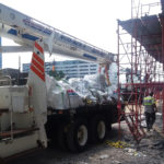 Hauling off Excess Precast Concrete